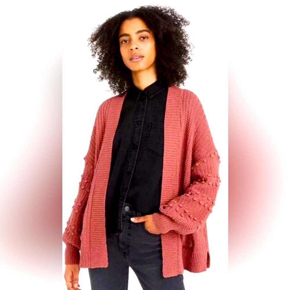 Madewell Bobble Cardigan Sweater in Vintage Quartz Size XXS